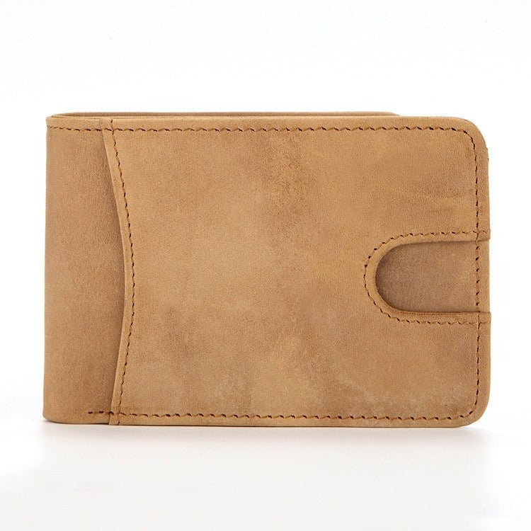 European and American RFID Men's Leather Wallet