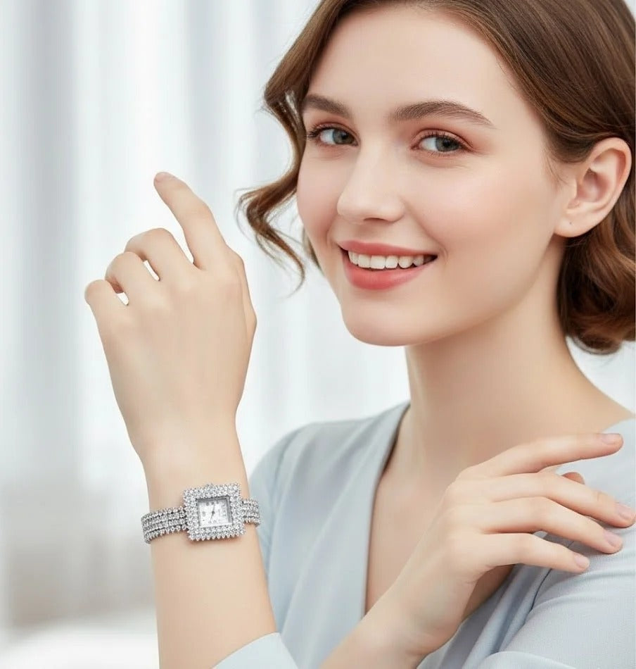 Majestic Square Ice Watch