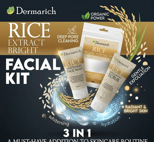 Dermarich - 3-in-1 Rice Extract Bright Facial Kit